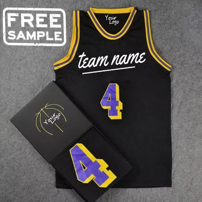 FREE SAMPLE Reversible custom basketball jersey sublimation basketball uniforms set sublimation basketball singlets