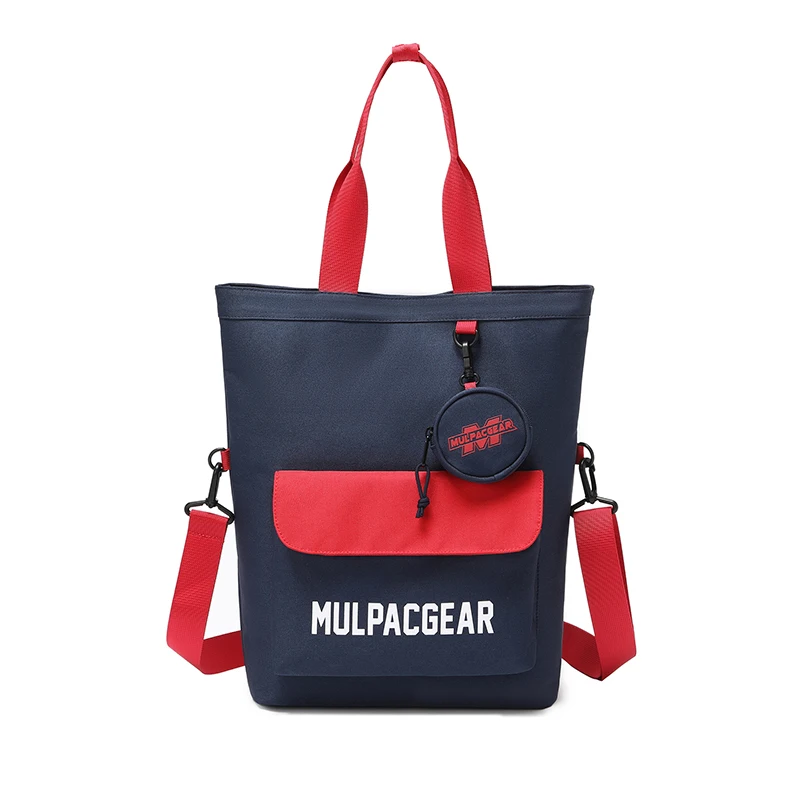 Bsci manufacturer fashionable girls class book notebook tote bags custom large polyester tote bag with pockets