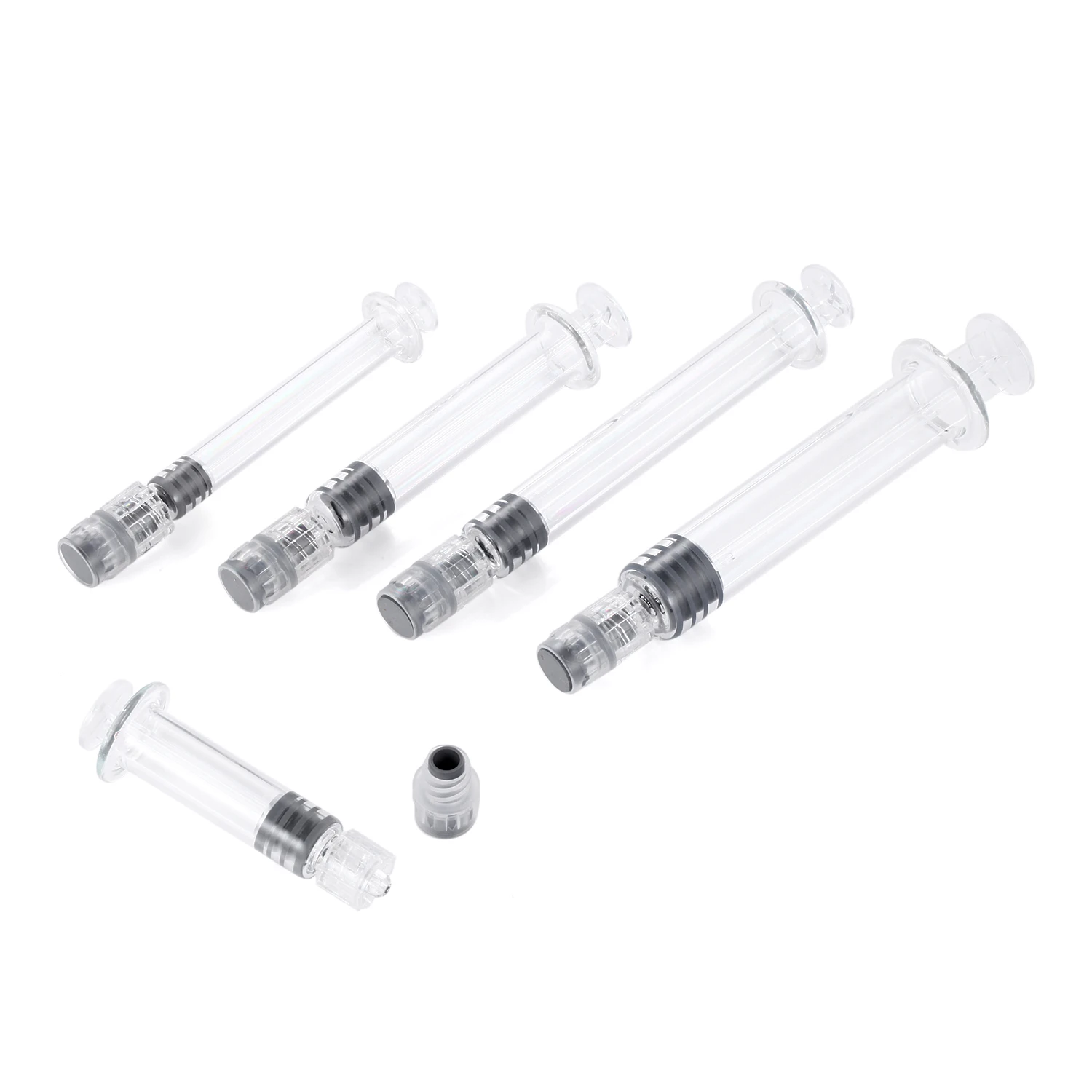 Luer lock инжектор cbd масла предварительно заполняющий пустой 1 мл без иглы Betterlife емкостью 5 пластиковый стеклянный