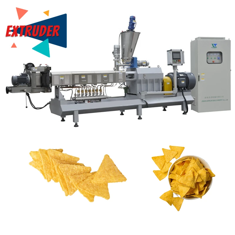 High Quality Extruded Doritos Making Machine Extruded Tortilla Making Machine