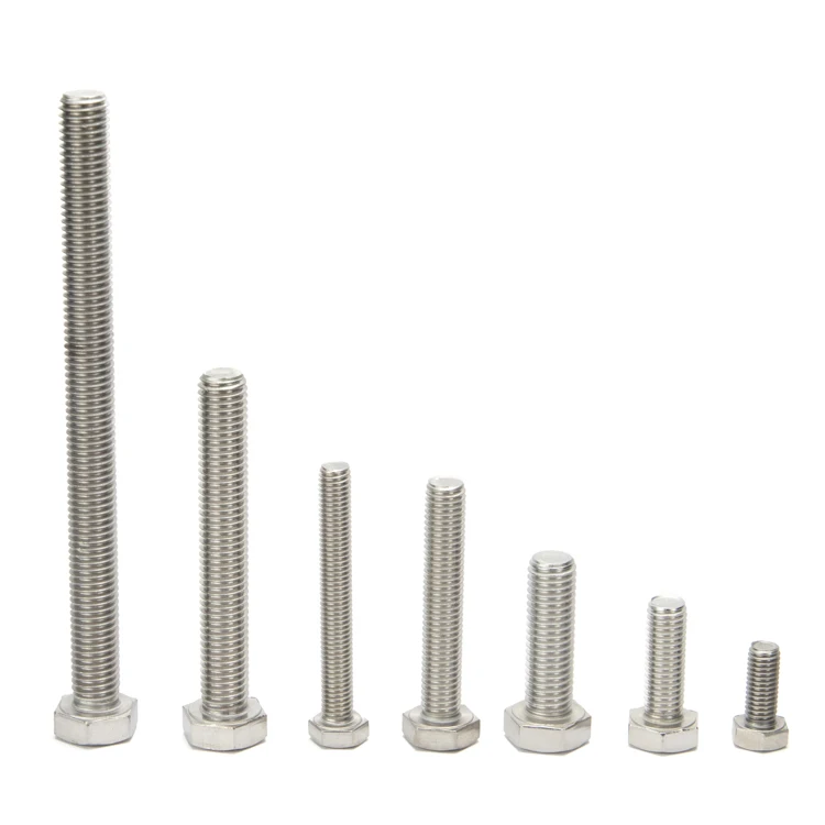 Sales in 2022. China Wholesales Galvanised Hex Head Stainless Steel 304 Screw Bolt with Full Thread
