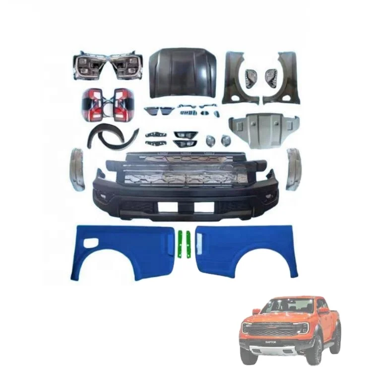 2012-2020 For Ranger 4x4 Conversion Body Upgrade Kit Exterior Upgrade for T6 T7 T8 Truck Pickup Compatible to 2023 Raptor Model