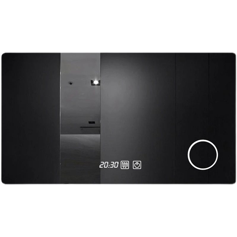 Hotel and home  defog led mirror bathroom smart light rectangle mirror with Touch Sensor/Time temperature Display