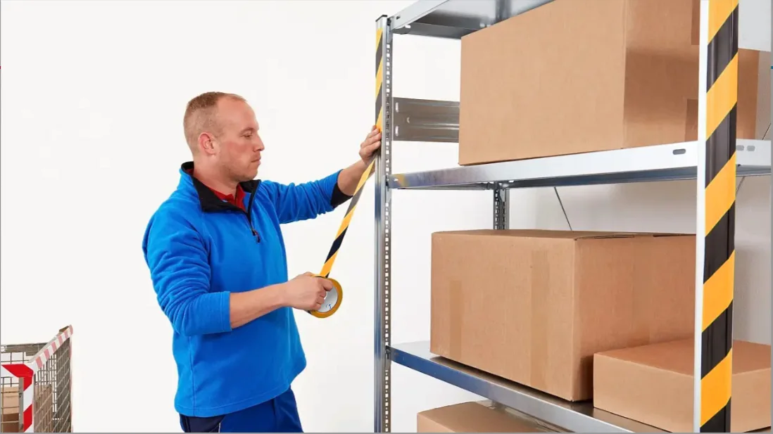 High visibility strong adhesive thick film vinyl PVC floor marking tape for facility warning lane marking