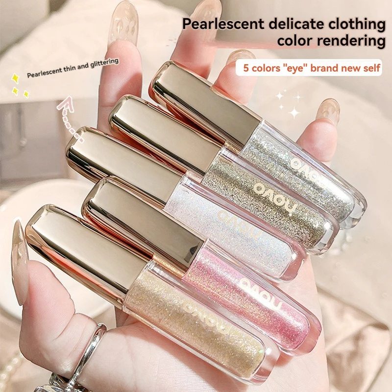 Customized Liquid Eye Shadow Tinting To Create Your Own Brand Waterproof Glittering Glittering Eye Shadow Liquid