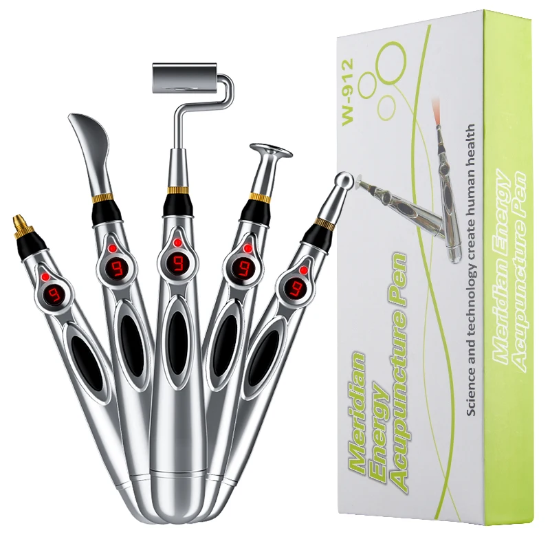 Electronic Meridian Acupuncture Massage Pen, Electric Sub Health Acupuncture Therapy Device Meridian Energy Pen