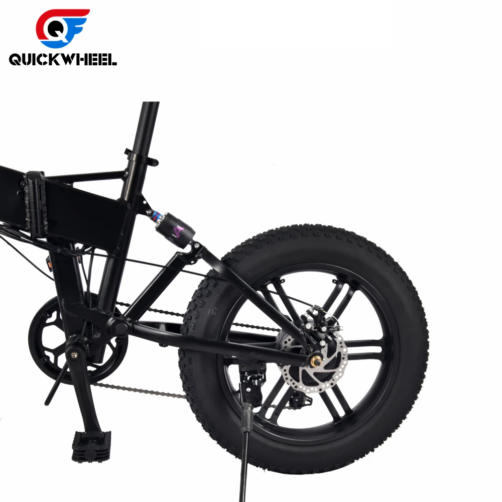 Quickwheel Zero One 500W Fat Tire E Bike 20 Inches Folding Ebike Electric Bicycle Dirt Bike For Sale
