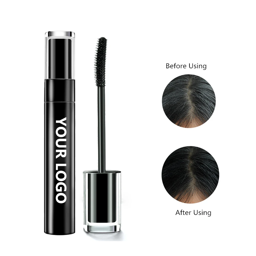 Hot Sale Private Label  Black And Brown color Natural Hair Dye Stick Disposable Hair Covering Dye Stick For White Hair