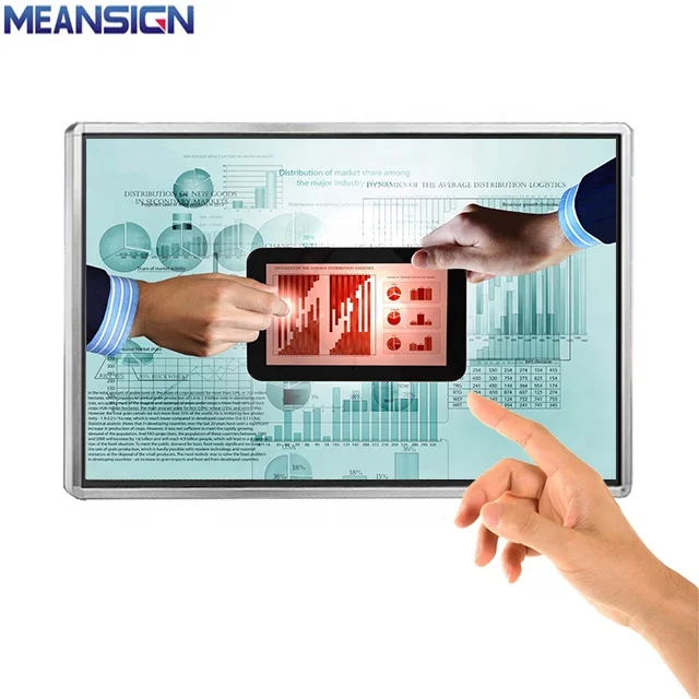 32 Inch Wall Mount Digital Signage Infrared Touch Lcd Advertising Player Indoor Touch Screen Monitor