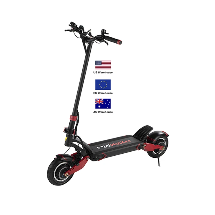 Hot Sell 1000w *2 Adult Dual Motor 10 Inch Powerful Folding Electric Scooter