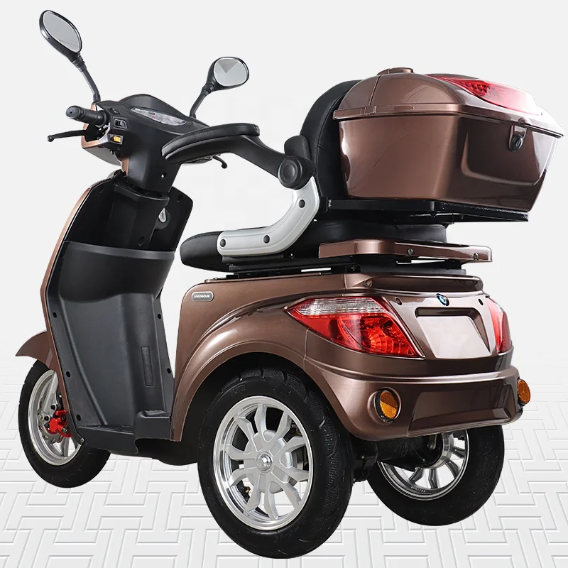 T408-1 500W/1000W 3 Wheel Electric Mobility Scooter E-trike Tricycle with Big Rear Box for