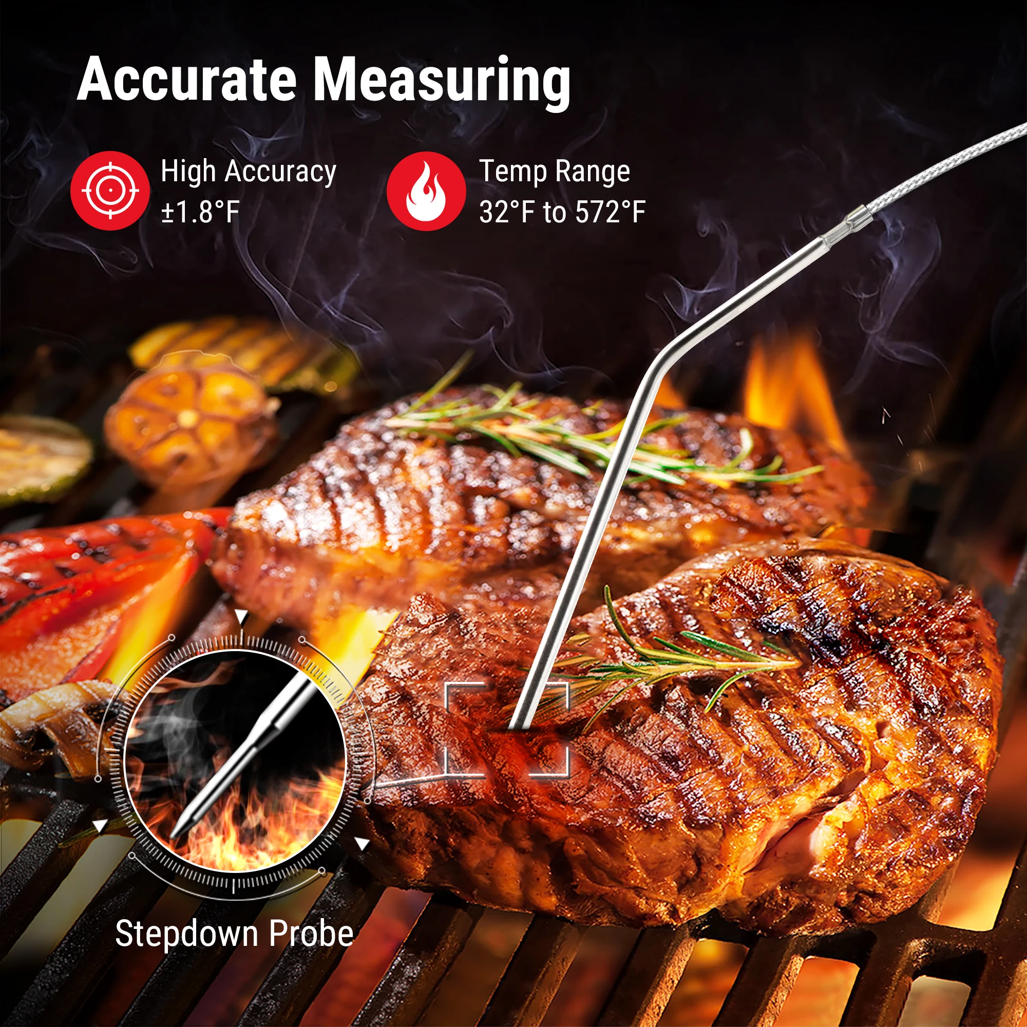 Top Seller Thermopro TP07C Wireless Digital Cooking Meat Thermometer