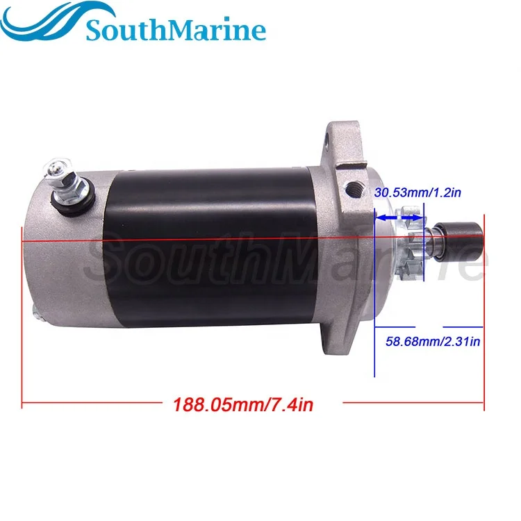 Boat Engines 689-81800-13 689-81800-12 689-81800-11 Starter Motor for Yamaha 25HP 30HP Outboard Engine, 18-6410 