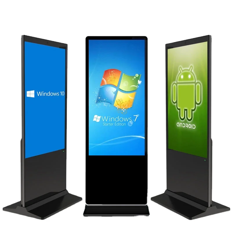 P2.5 P3.91 P4 WIFI 4G Control Poster Advertising 55 inch LCD Touch Screen Totem Kiosk CMS Indoor Outdoor LED Display
