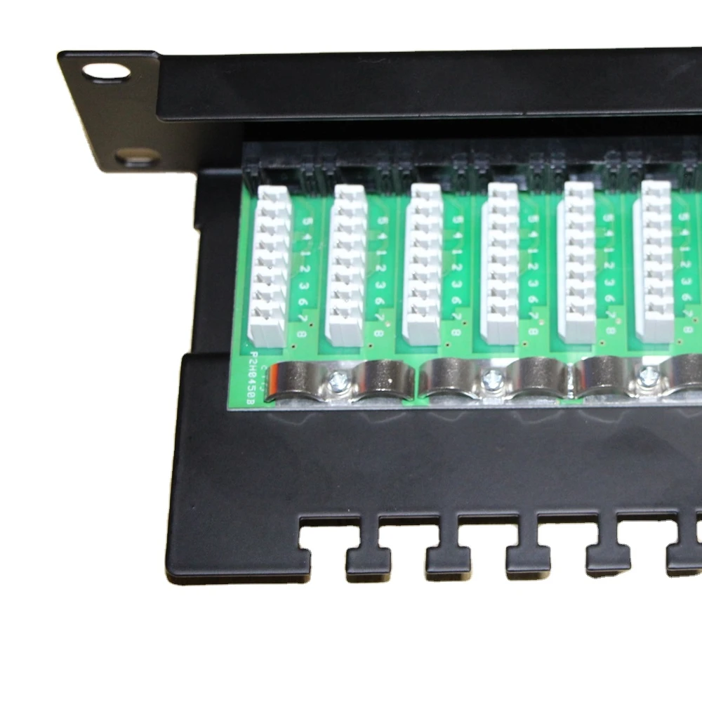 1U 19 'CAT6 патч-панель заводская цена 24 порта RJ45 позолоченный модуль типа OEM логотип по низкой цене