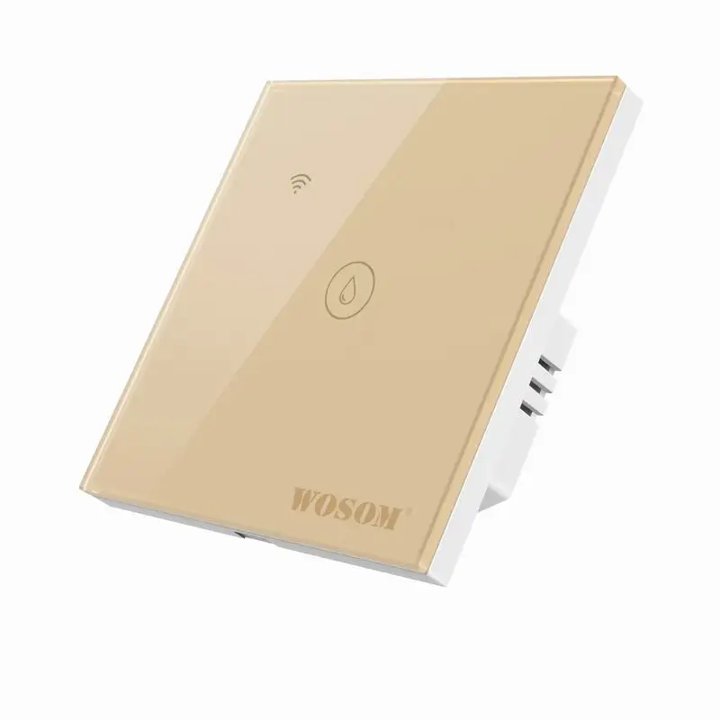 WOSOM HTSW Retail EU/UK Standard Glass Panel Switch Smart Life Water Heater Switch Touch Switch