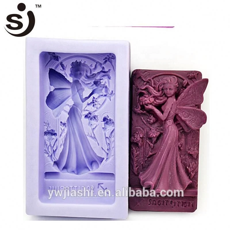 3d Silicone Molds Fairy Angel Shape Concrete Molds Silicone For Soap And Candle
