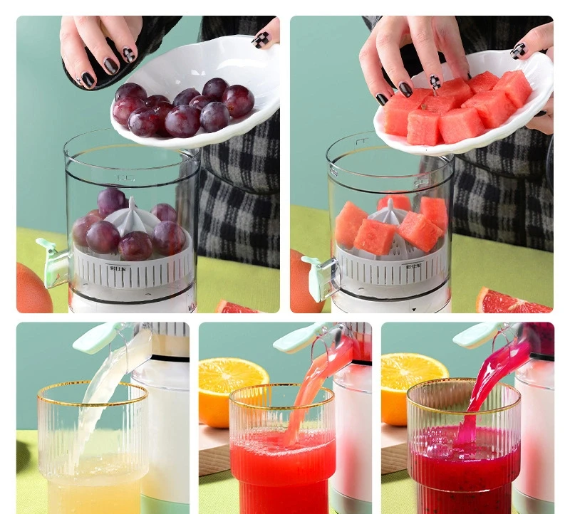 Small Portable Electric Juicer Exprimidor De Naranja Multifunctional Automatic Mini Juicer Usb Rechargeable Citrus Juicer