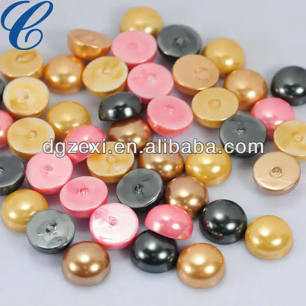 Loose Ivory Flat Back Round Pearl Bead for Making Jewelry