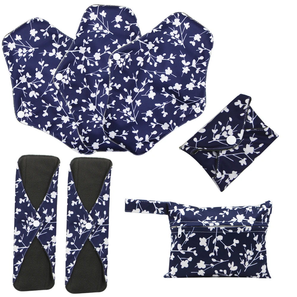 New Professional Reusable Ladies Pads Sanitary Napkins Super Absorbency Cloth Menstrual Pads