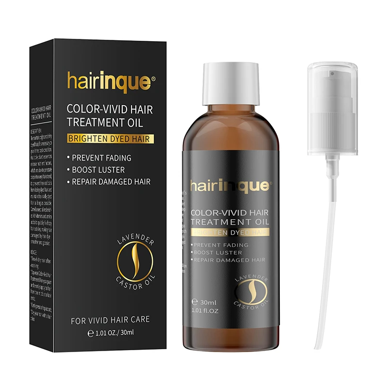 Private Label Black Seed Castor Oil Color-Protection Hair Serum Treatment Hair Oil For Color Treated Hair