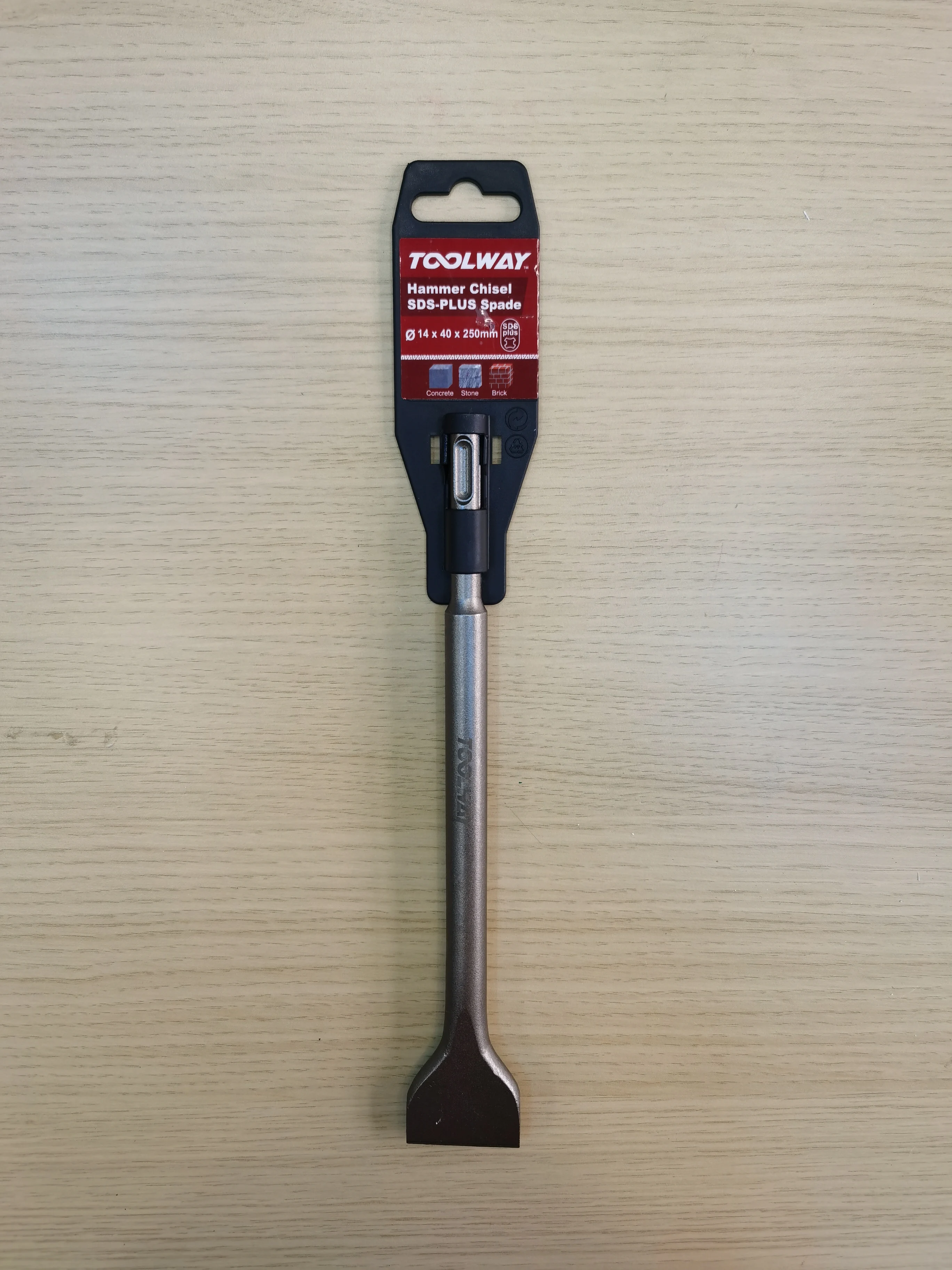 TOOLWAY электрический молоток SDS-plus лопатка 14*40*250 мм для бетона натурального камня кирпичной