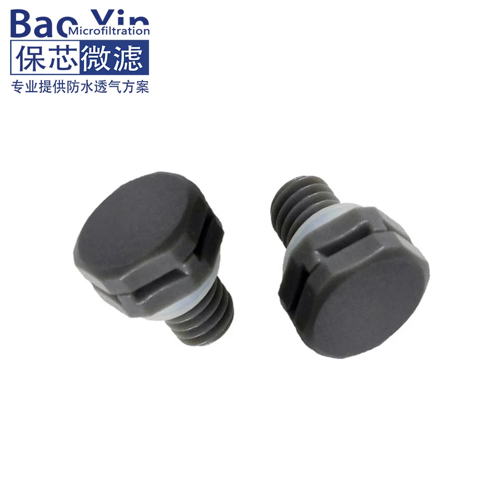 Hydrophobic EPTFE IP67 Membrane Protect Waterproof Breather Vent M6 Air Permeable Vent Plug