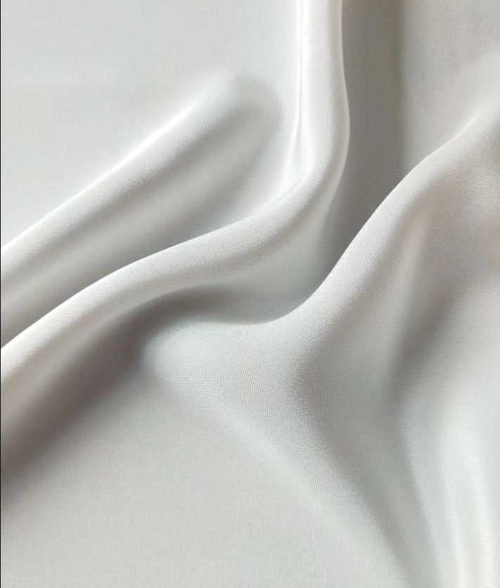 OEKO Wholesale 100% Pure Natural Silk Fabric mulberry 30mm Silk Crepe De Chine Natural CDC Silk Fabric