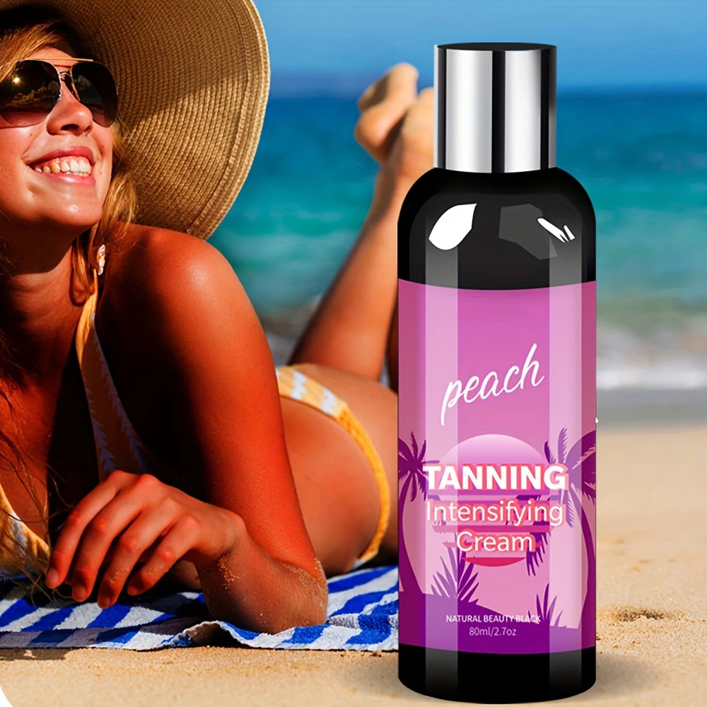 Wholesale OEM Natural long-lasting waterproof sun-free summer beach Tanning Cream Tanning Accelerator Cream for Sunbeds