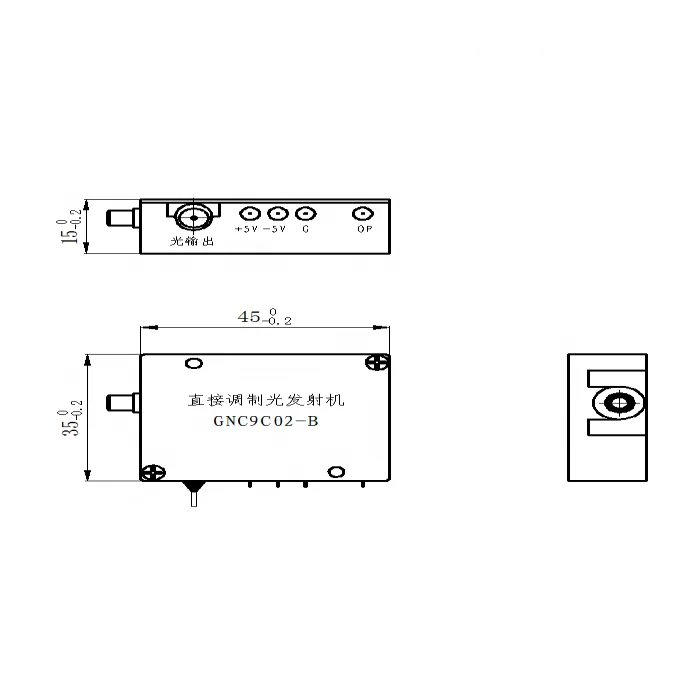 InGaAs photodiode-high speed photodetector 1290nm Directly Modulated Optical Transmitter