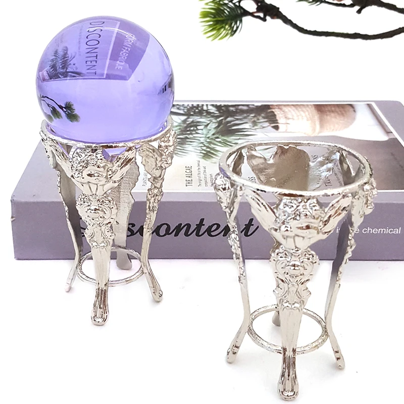 Creative Design Metal Tripod Holder Crystal Ball Bracket Base Crystal Sphere Stand Home Decoration