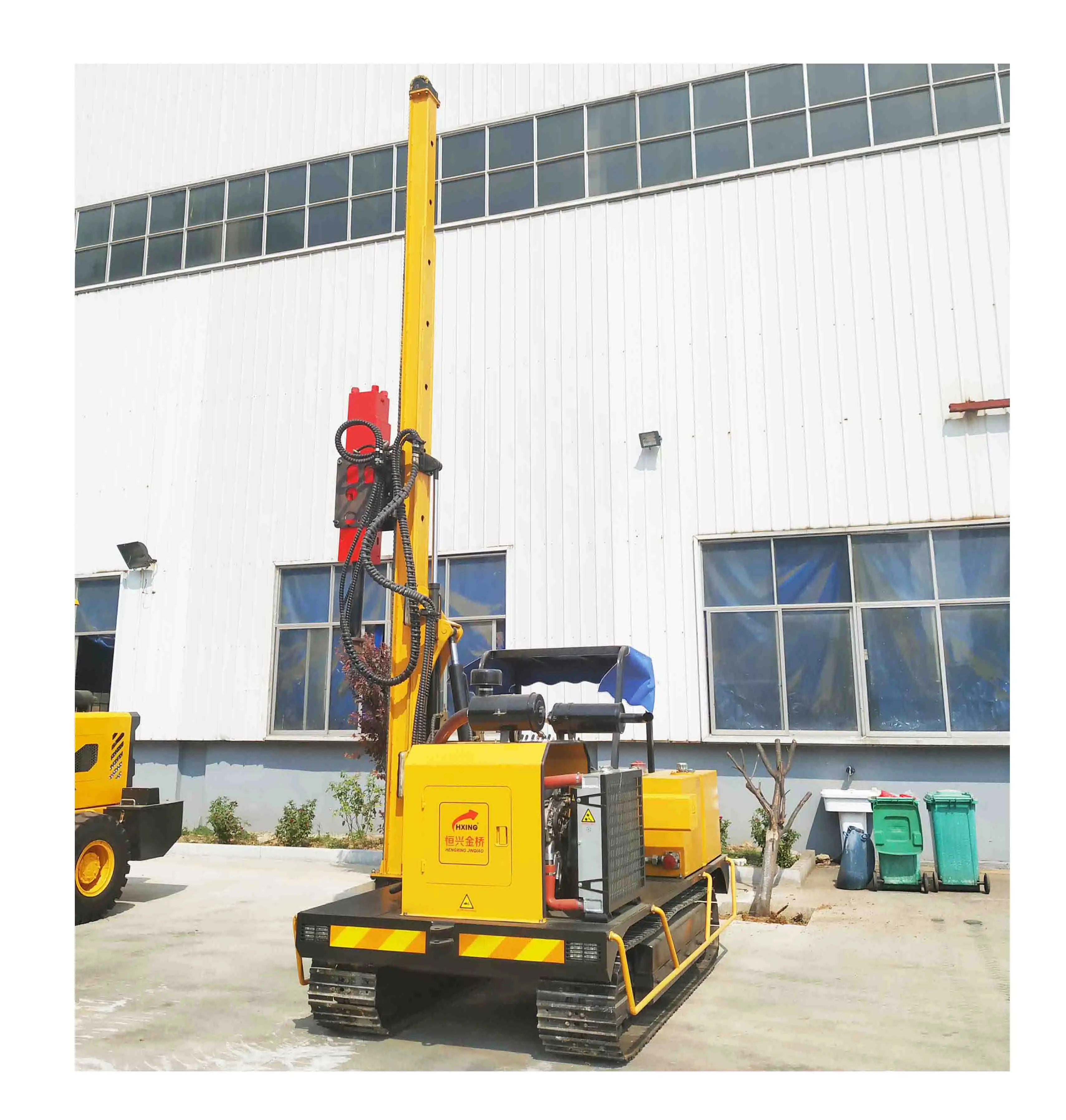 Pile driving machine engineering construction machinery for and PV power station HXR Hydraulic Solar Pile Driver bore pile