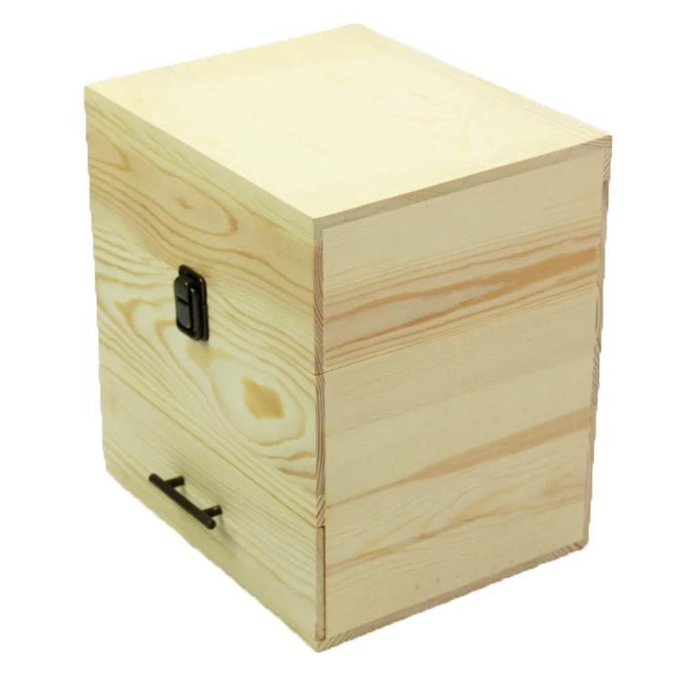 
Customizable Hot Selling Creative Handmade Wooden Essential Oil Storage Box With Partition 