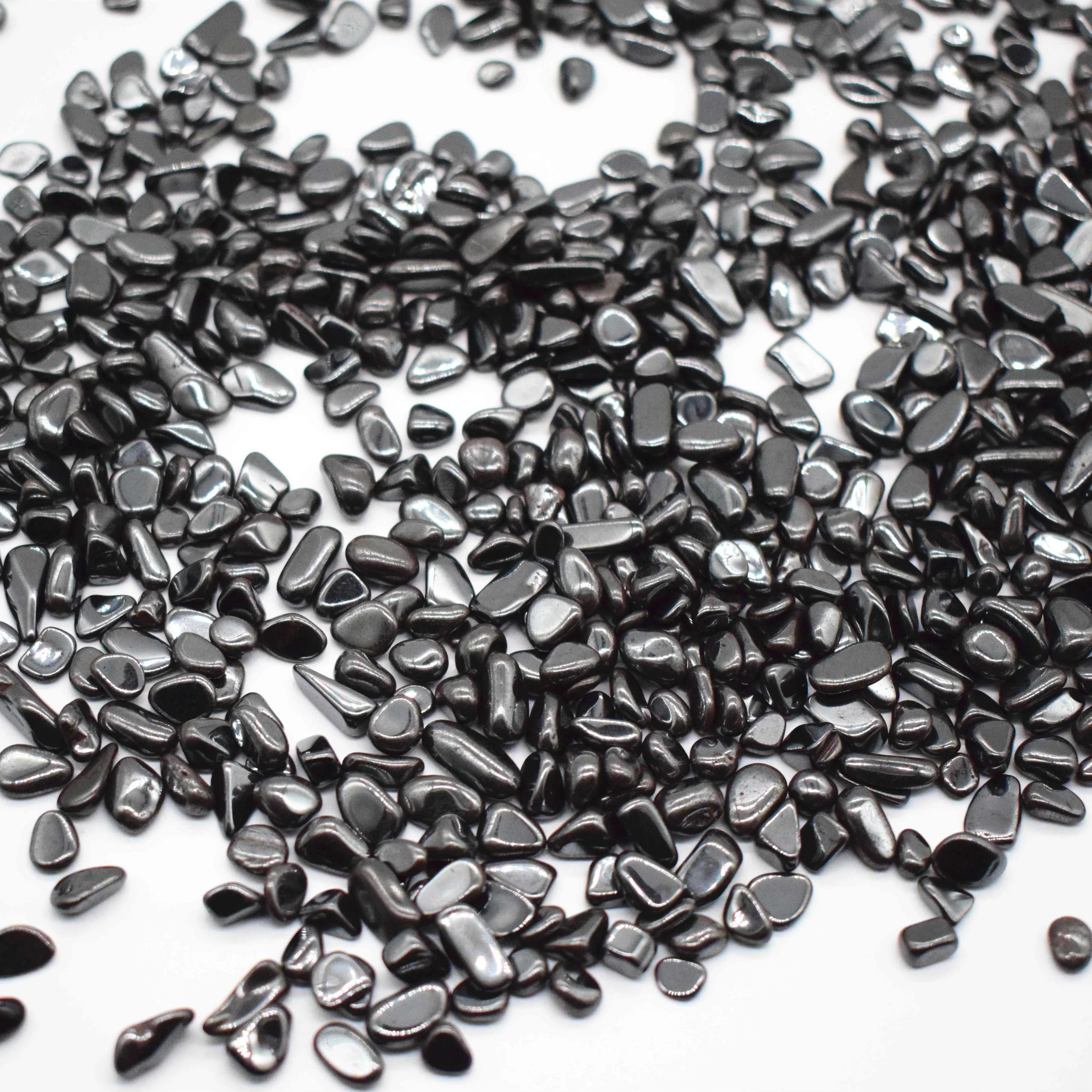 Bulk wholesale Natural hematite Tumbled stones Crystal Gravel for Sale