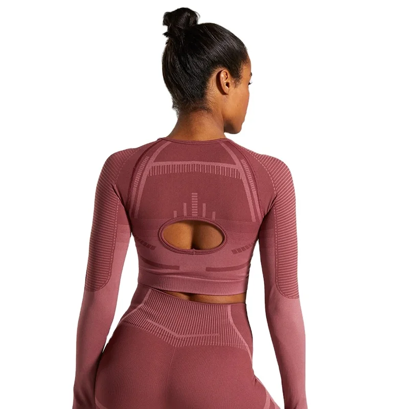 Pure color of tall waist gym yoga sets Elastic sexy women yoga set Outdoor sports Two Piece Yoga Set