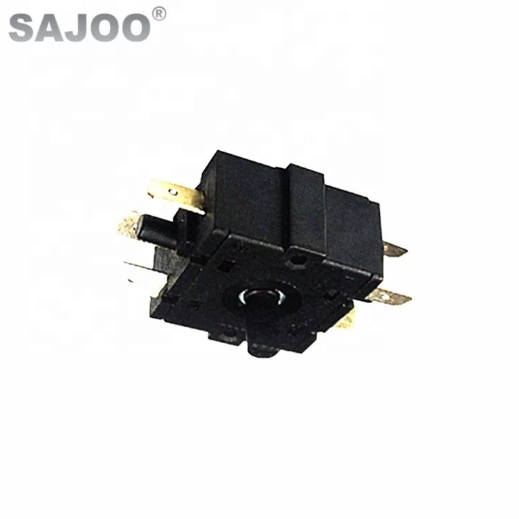  Sajoo мгновенный поворотный переключатель 16A 250VAC 5 Pin 3-х позиционный Электрическая безопасность в черном корпусе SMD печи поворотные