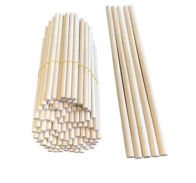5 mm 6 mm Semi-Pointed Bamboo Candy Sticks 5.25 Inch Bamboo Skewers With Your Logo
