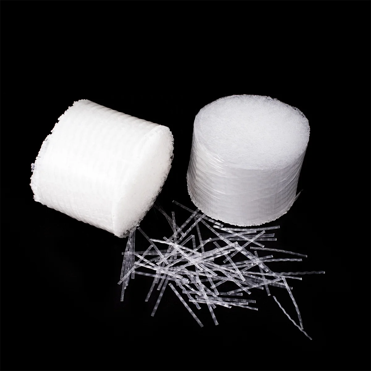 Civil Engineering Additive PP Macro Fiber Wave Form 24-60mm For Cement Reinforcement And Anti-Carcking