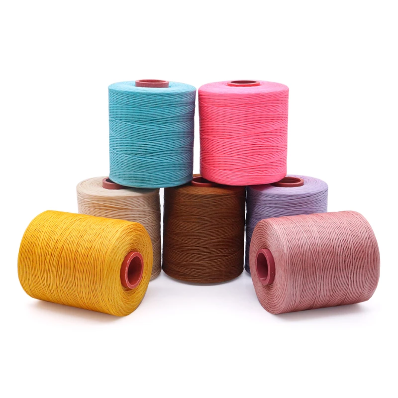 2.0mm Black Waxed Cord Flat Waxed Polyester Thread Cord String Strap Necklace Rope For Jewelry Making