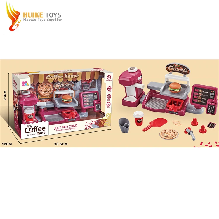cheap price kitchen play set plastic juicer blender kettle coffee machine toy in 2021