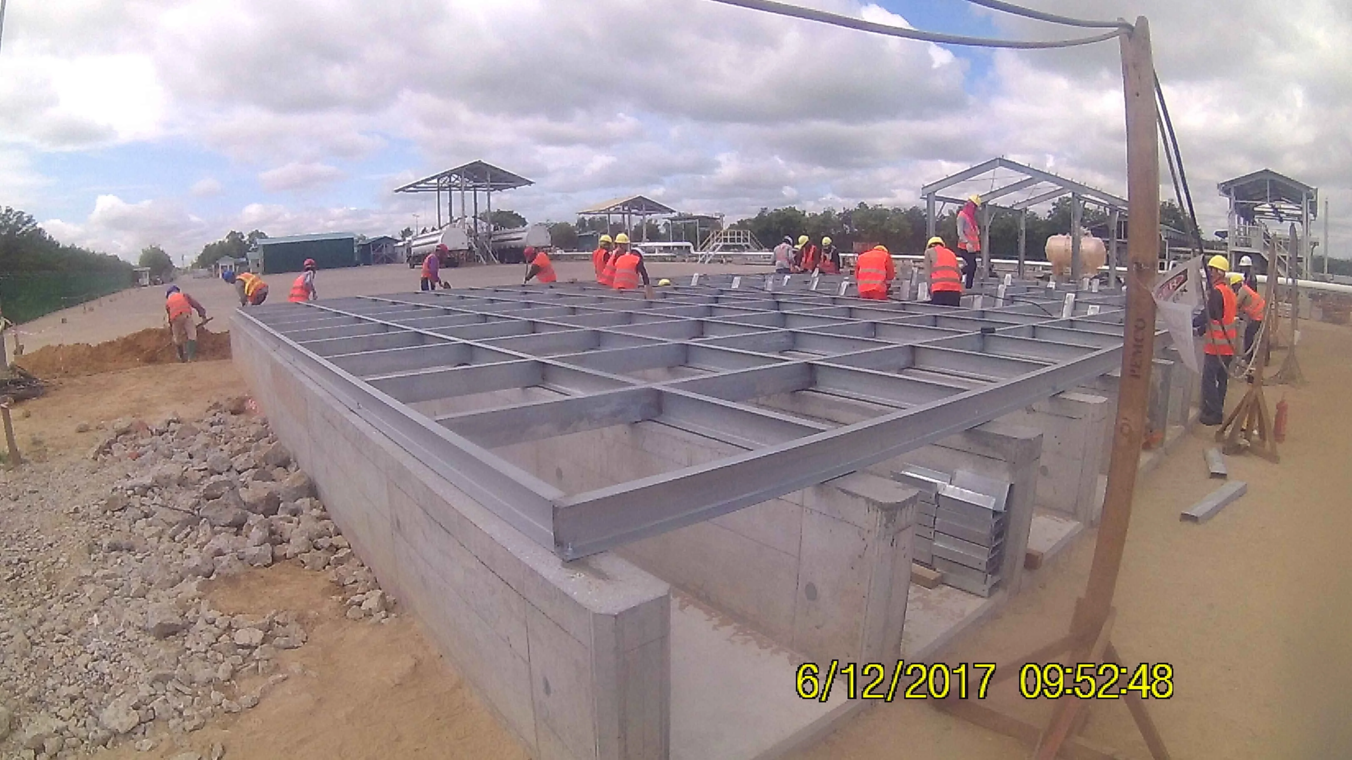 Firefighting galvanized iron sheet water storage tanks for fire sprinkler system, hydrant