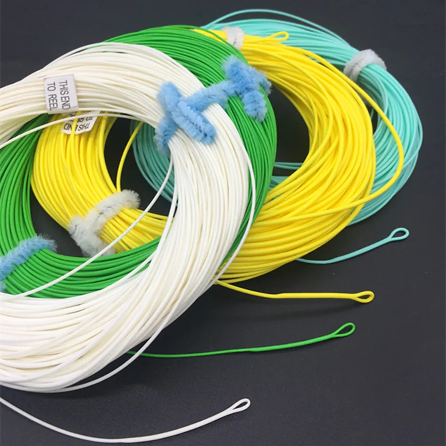 2 Welded Loops Fly Fishing WF 1 2 3 4 5 6 7 8 9WT Fly Fishing Line 100FT Weight Forward Floating Fly Line Multi Colors