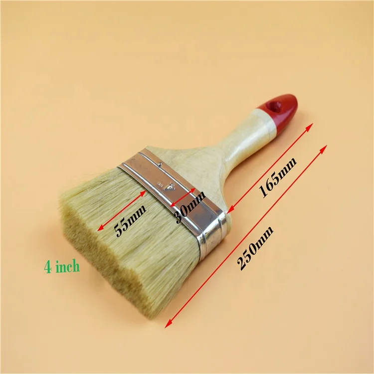 Red tail varnish wood handle mixed hair  brush manufacturer