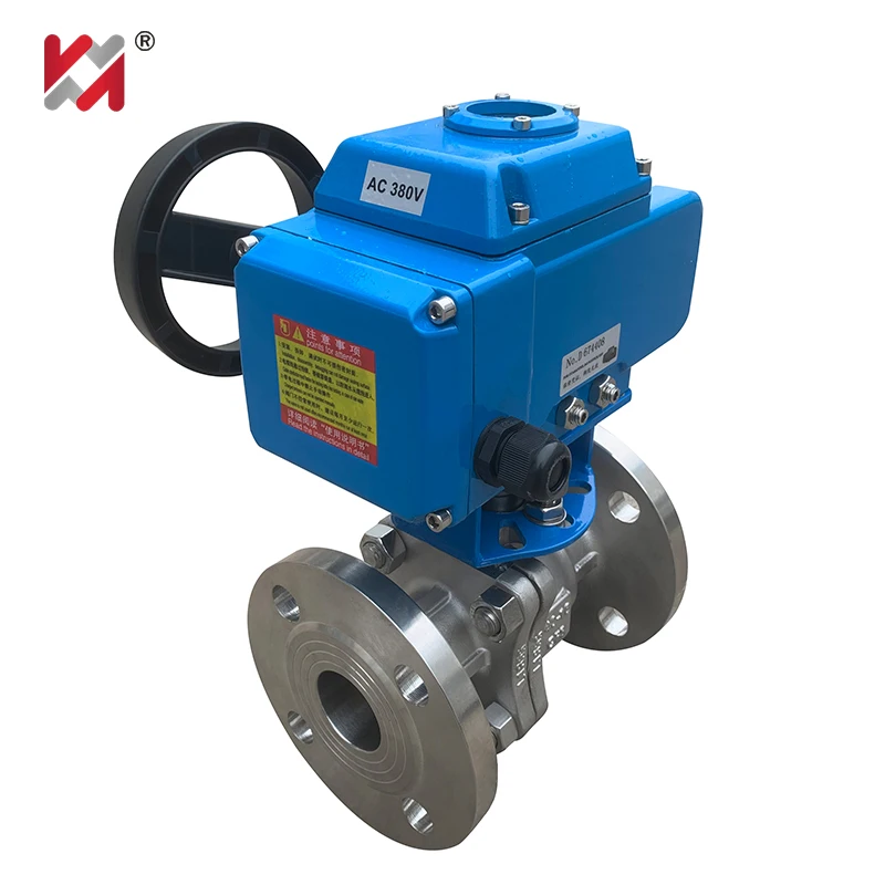 stainless steel ss316 304 PN16 flanged cf8m ball valve with electric