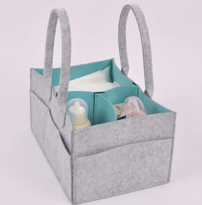 Войлочные пеленки Caddy Организатор Детские коляски вытирают сумка Детская складское серого цвета