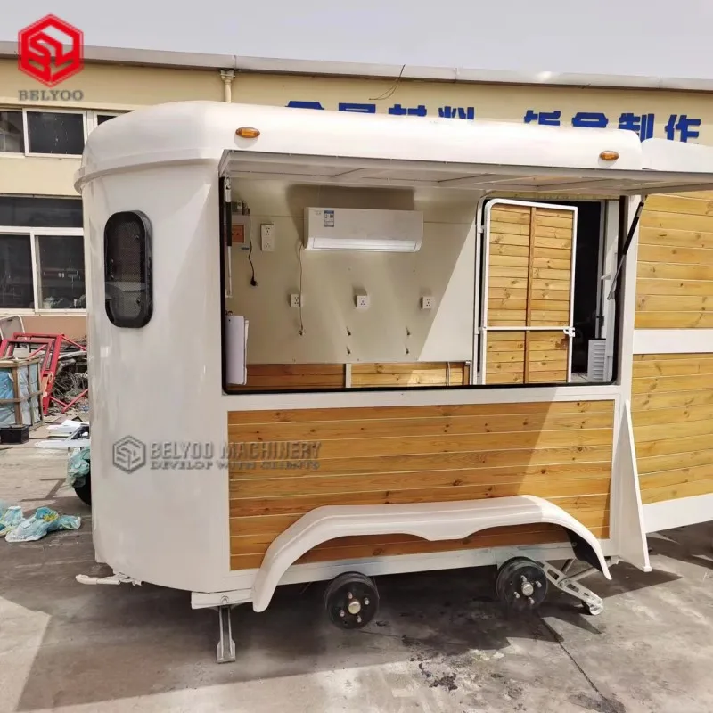 European Horse Trailer Mobile Flower Shop Beer Bar Coffee Truck Wedding Carriage