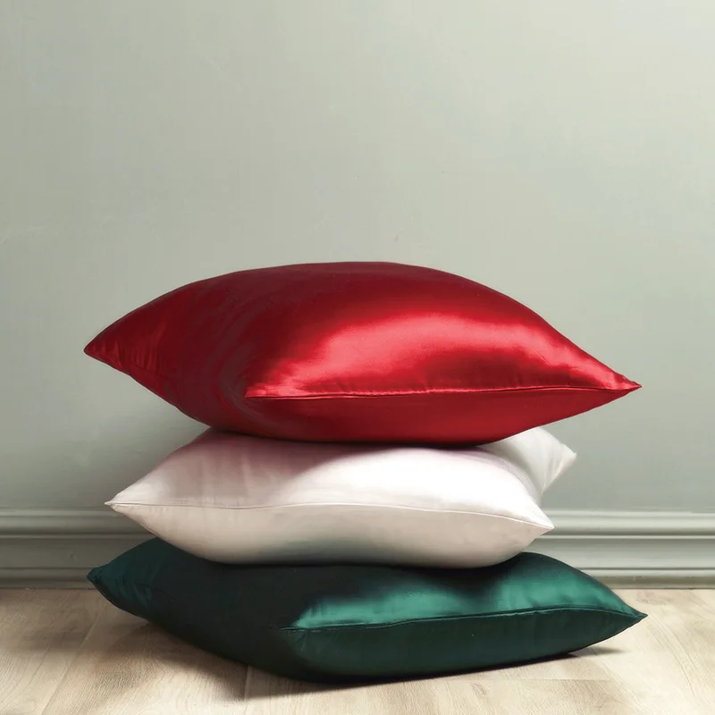 
100% шелк тутового шелкопряда наволочка 45x45 см для роскошного Королевского домашнего украшения Квадратной Подушки 