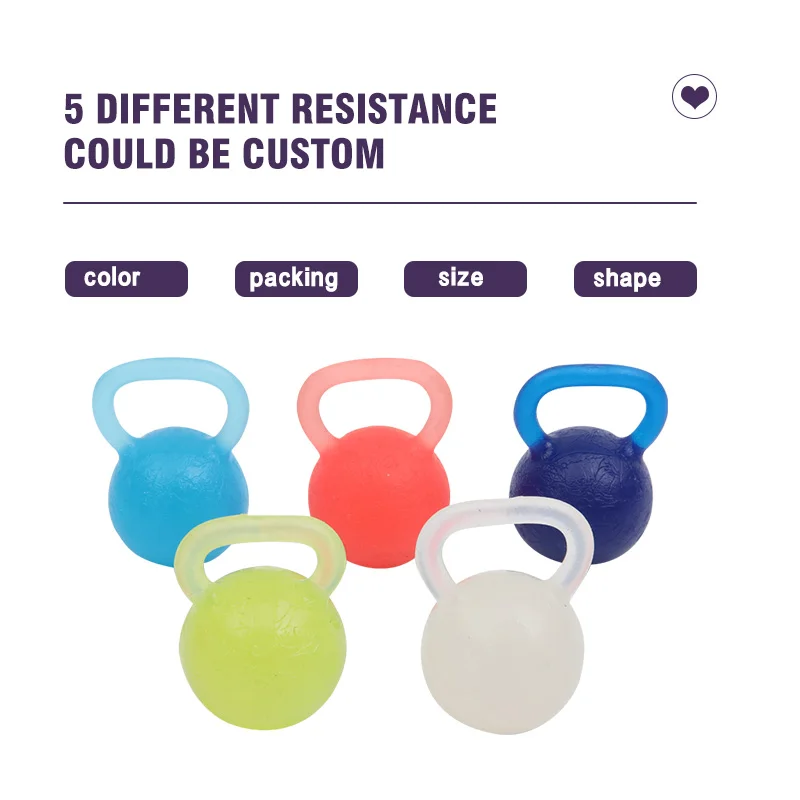Finger Exercise Dumbbell Shape Squeeze Bounce Stress Release Flexibility Training Ball