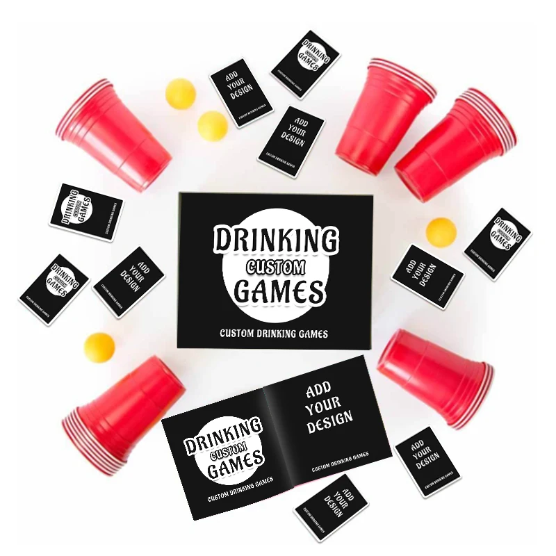 Top Sale Quality Wholesale Family Friend Funny Board Game Printing Drink Playing Cards Custom Card Game