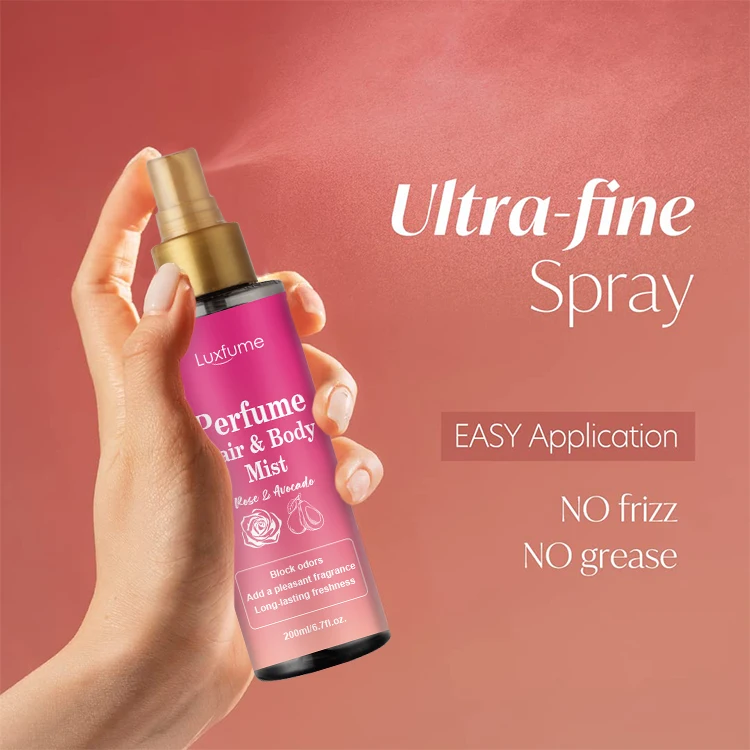 Rose Hair Perfume Spray Fragrance Organic Hair And Body Fragrance Mist